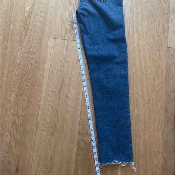 NWT  JOE'S JEANS The Raine Ripped High Waist Raw Hem Slim Straight- 24 - Picture 10 of 13